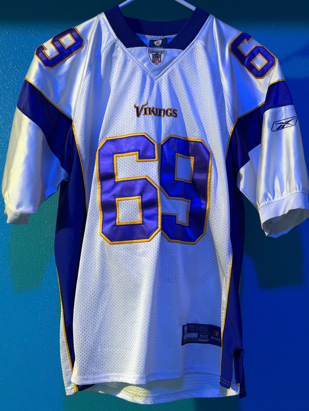 Reebok Authentic Minnesota Vikings On Field Jersey Size 52 Jared Allen #69